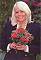 Wendy Richard with flowers