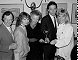 Wendy Richard with other EastEnders colleagues accepts an award, 1987