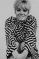 Wendy Richard wearing tiled dress; circa 1966.