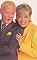 Posed photo of John Inman and Wendy Richard, from 'Woman' magazine, 1992