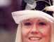 Wendy Richard modelling millinery