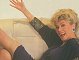Wendy Richard, lounging on a sofa, early 1987