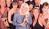 Wendy Richard at 2001 soap awards with EE cast
