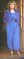 Close-up of Wendy Richard, circa 1983, wearing a blue jumpsuit.