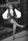 Wendy Richard in costume showing her dance steps, production of Cinderella, Brighton, 1986