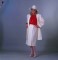 Wendy Richard posing in a photo studio; early 1986.