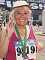 Wendy Richard dressed to compete