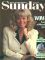 Wendy Richard, dressed in a white suit, on the cover of NOTW Sunday.