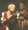 Wendy Richard as Shakespeare's Mistress Page, with Rudolph Walker as Falstaff