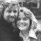 Wendy Richard posing with second husband Will Thorpe, mid-1980.