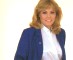 Wendy Richard, in elegant blue outfit, 'Annabel' magazine, September 1986